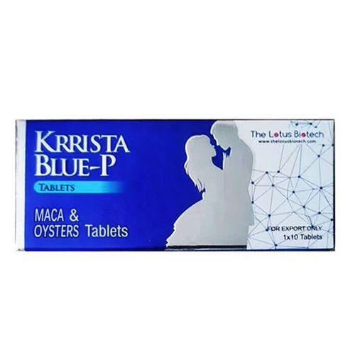 印度巔峰藍P讐效片 小藍片 威而鋼雙效片KRRISTA BLUE-P 超級助勃+超级延時 10粒/盒