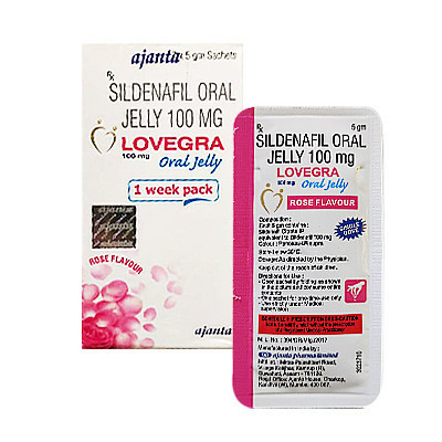 Lovegra Oral Jelly果凍女偉哥 女威而鋼 專治性冷淡提升性欲 Sildenafil Oral Jelly 100MG（一盒7條）